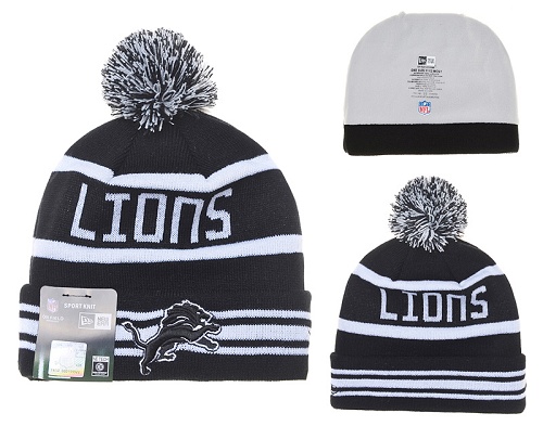 NFL Detroit Lions Logo Stitched Knit Beanies 004